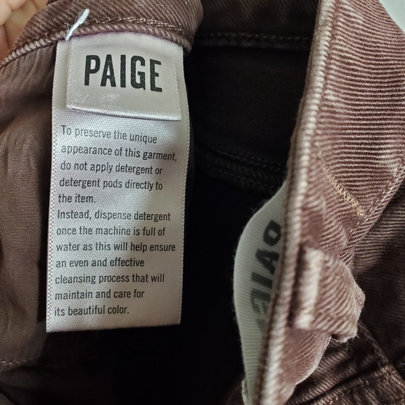 Paige Brown Hoxton Slim Jeans Pant Size 25 - Picture 7 of 14